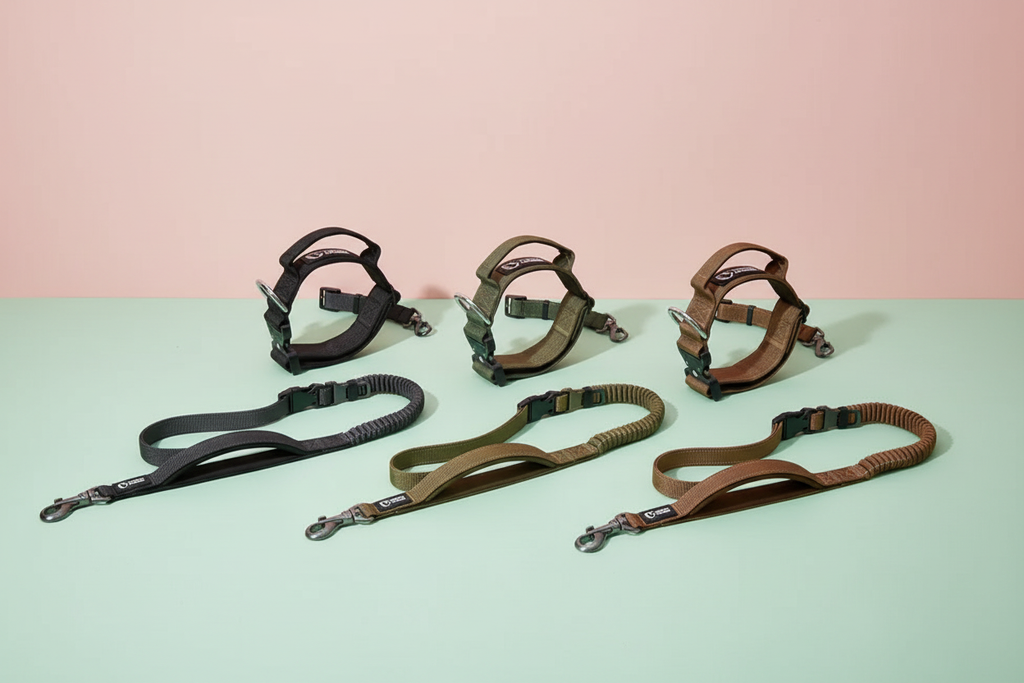 All collars and leashes combined