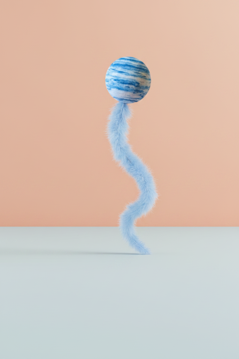 Blue cat toy restyled