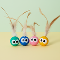 Feather cat balls