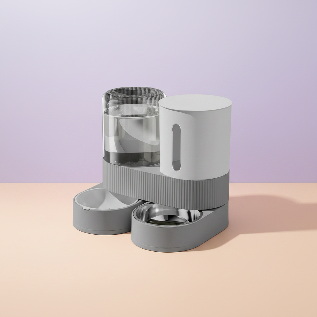 Gravity feeder - pastel background