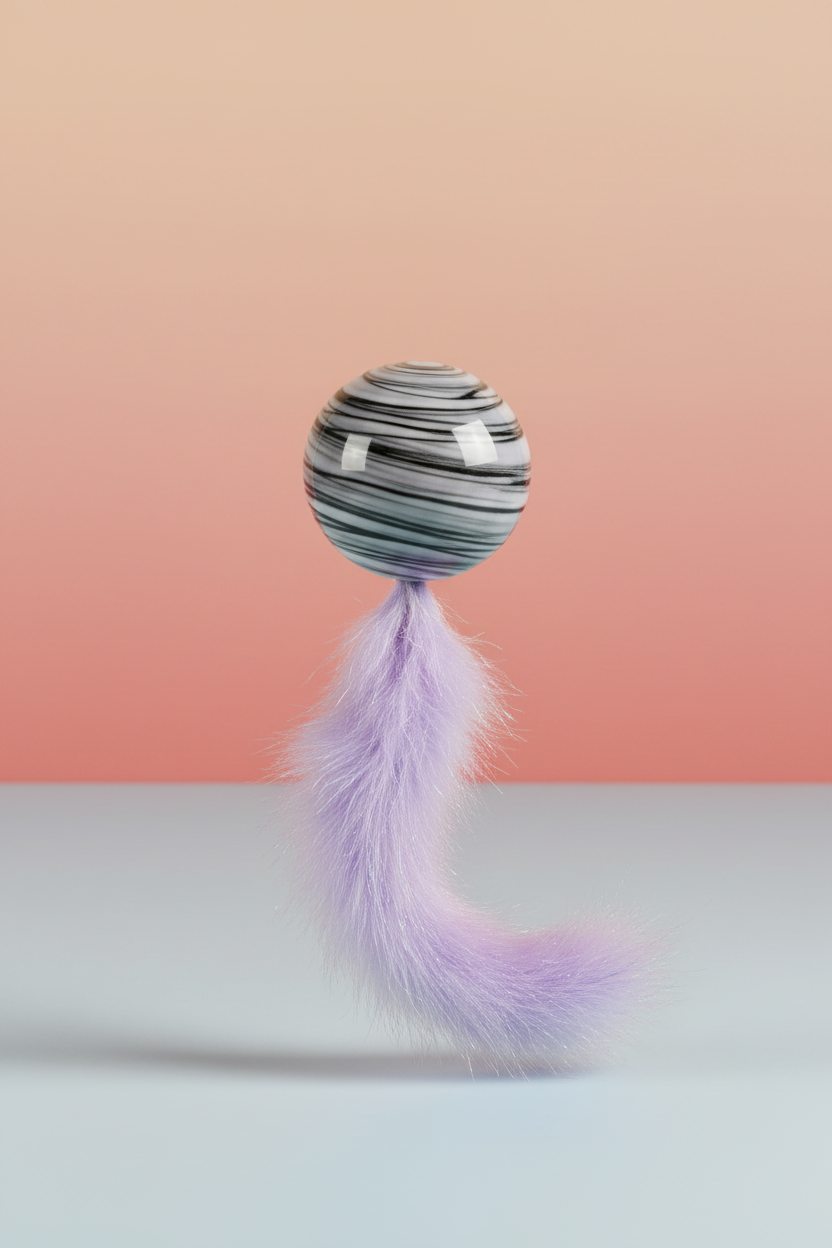 Grey cat toy restyled