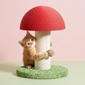 Mushroom cat scratching post