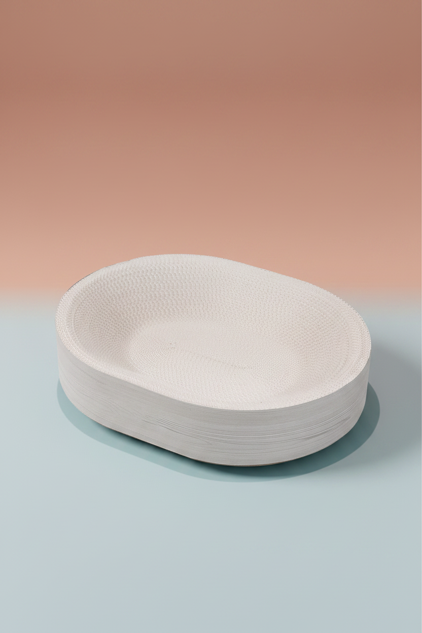 Oval disposable plates restyled