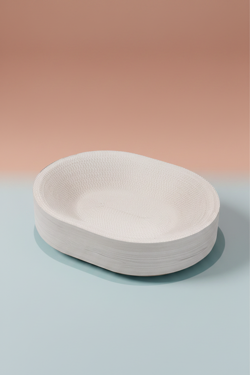Oval disposable plates restyled