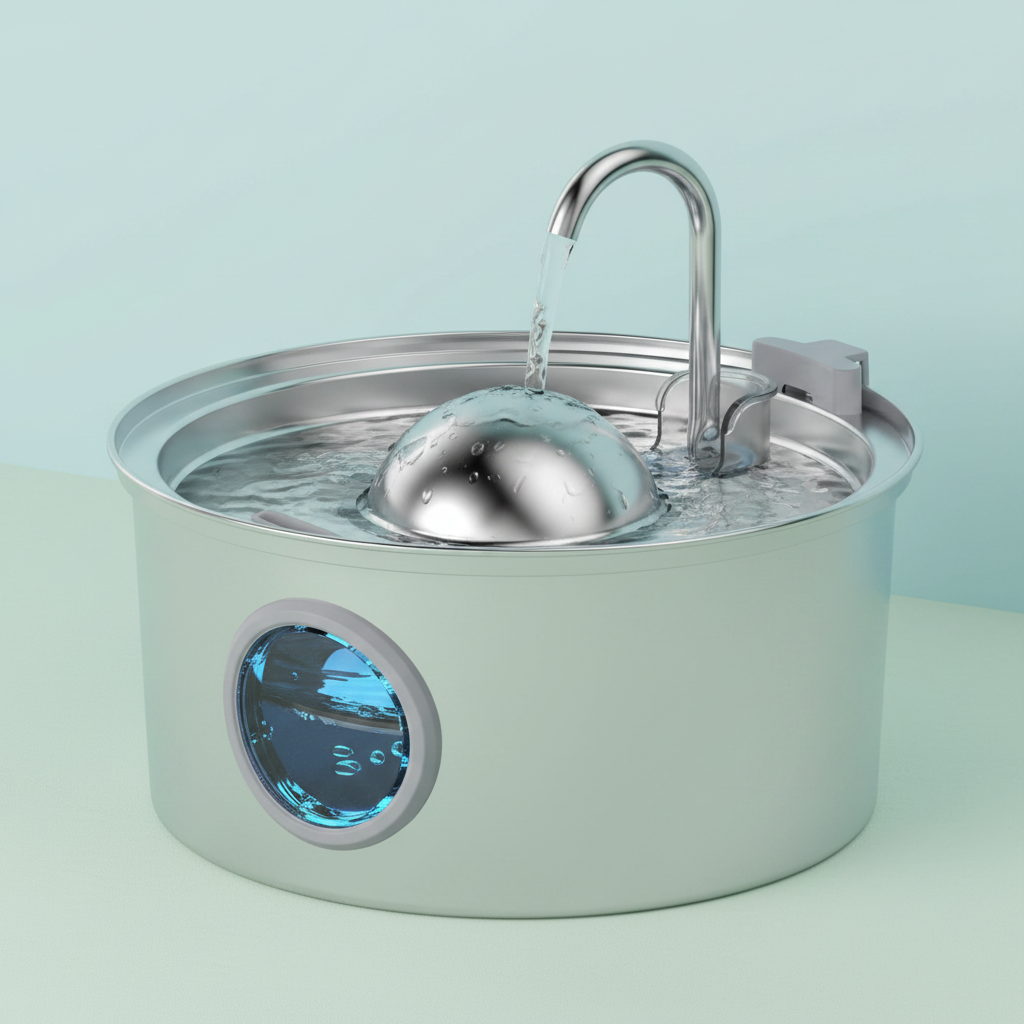 Pet water fountain two-tone